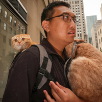 Hanging around with Catman