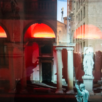 Inner walking, the city outside