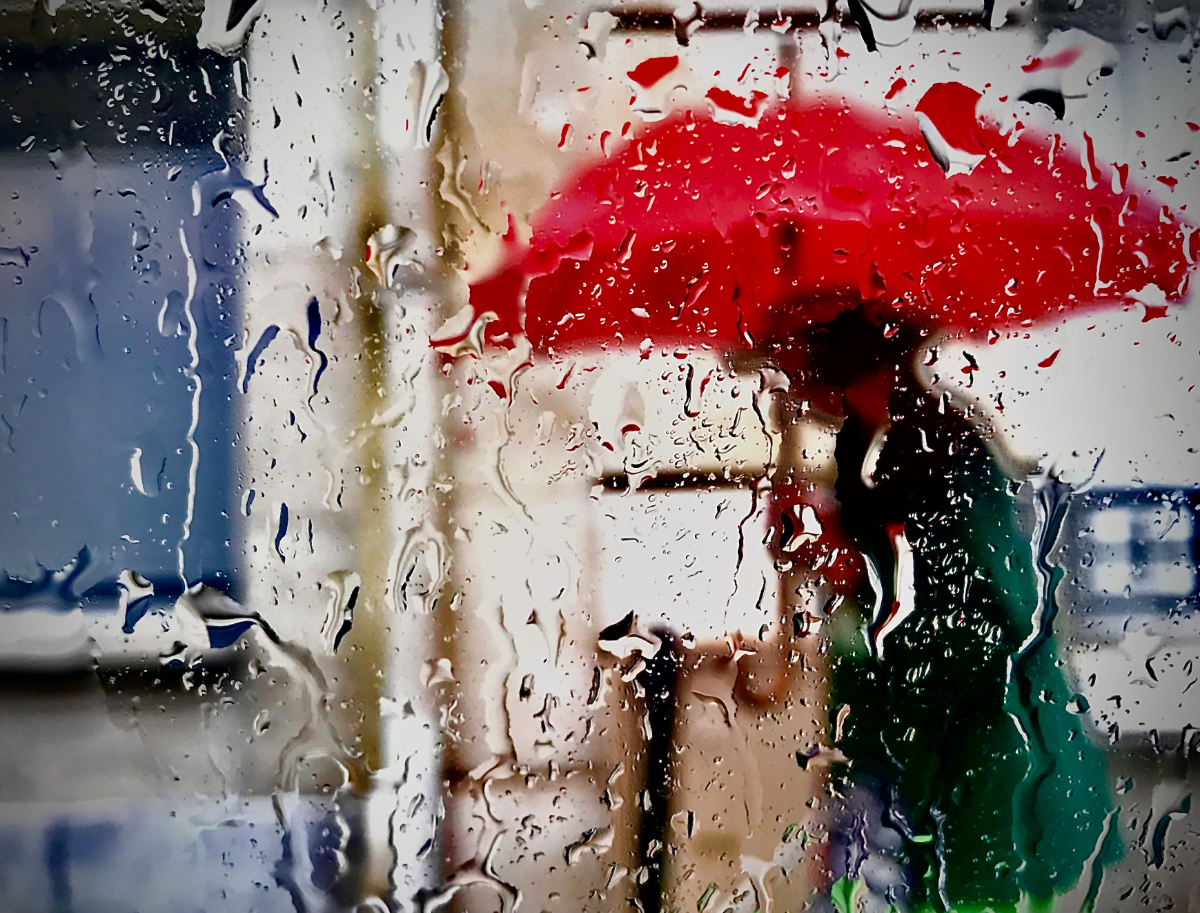 Le parapluie rouge