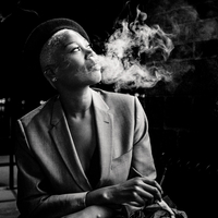 Smoking lady