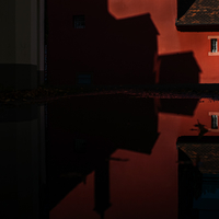 man walking, wearing a red jumper 