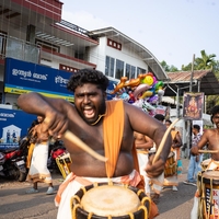 Kottankulangara Chamayavillaku Festival in Kerala, India