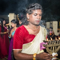 Kottankulangara Chamayavillaku Festival in Kerala, India
