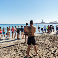 Open water swimming