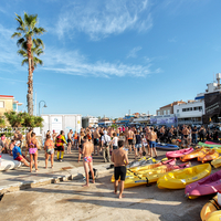 Open water swimming