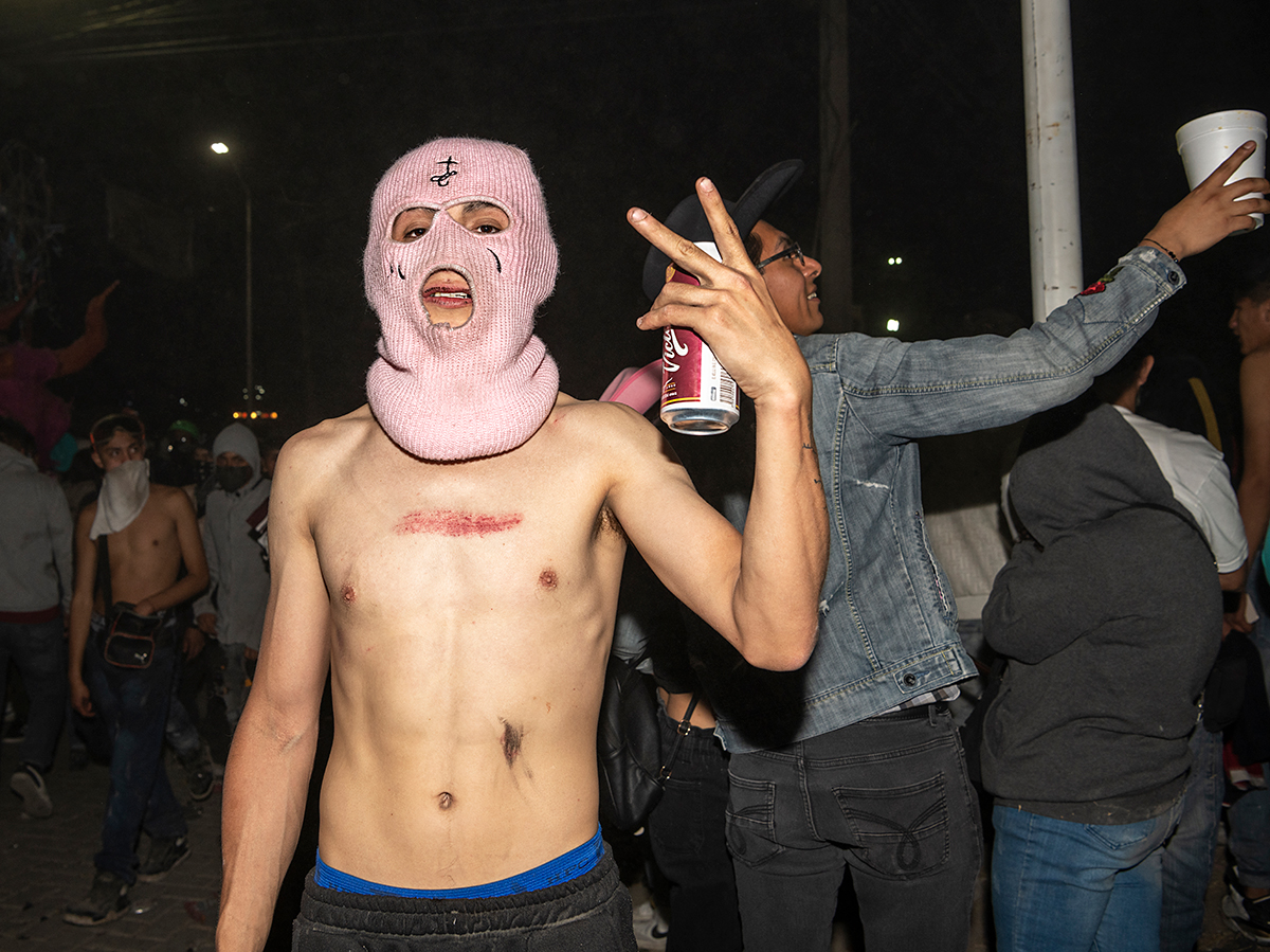 Burning of pyrotechnic bulls in Tultepec, State of Mexico