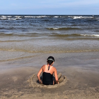 Beach life in Jurmala, Latvia, July - 19