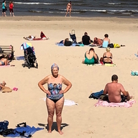 Beach life in Jurmala, Latvia, July - 19