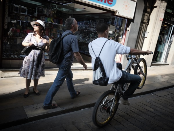 Biking for a walk