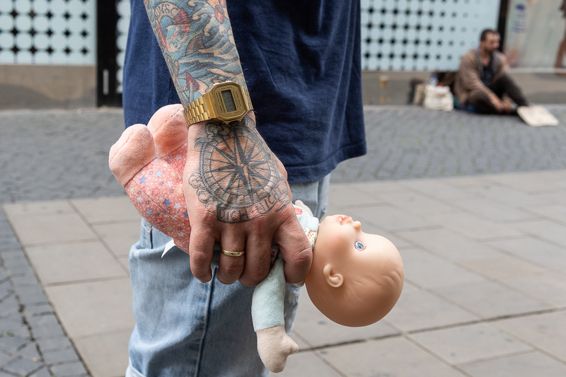 Tattoos and doll