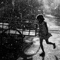 A girl in Rain 