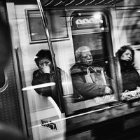 Reflections Inside the Seoul Metro