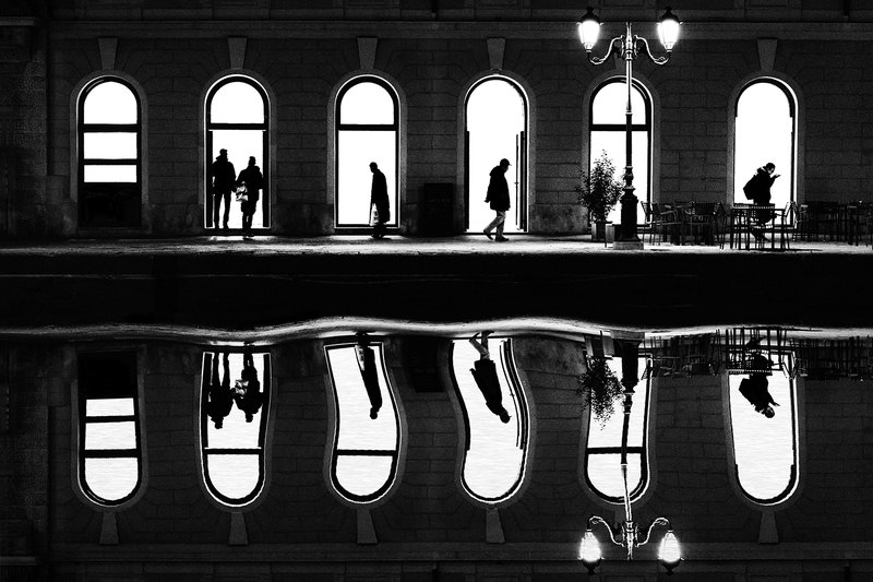 Silhouettes And Reflections