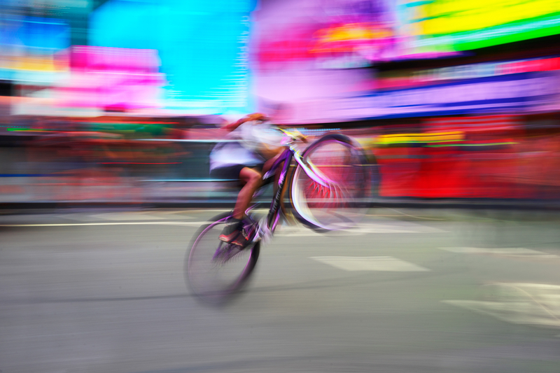 Riding the Radiant Times Square