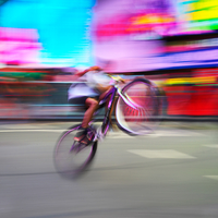 Riding the Radiant Times Square