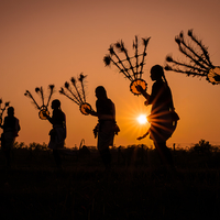 Dancing silhouettes