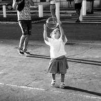 L'enfant le photographe et les bulles