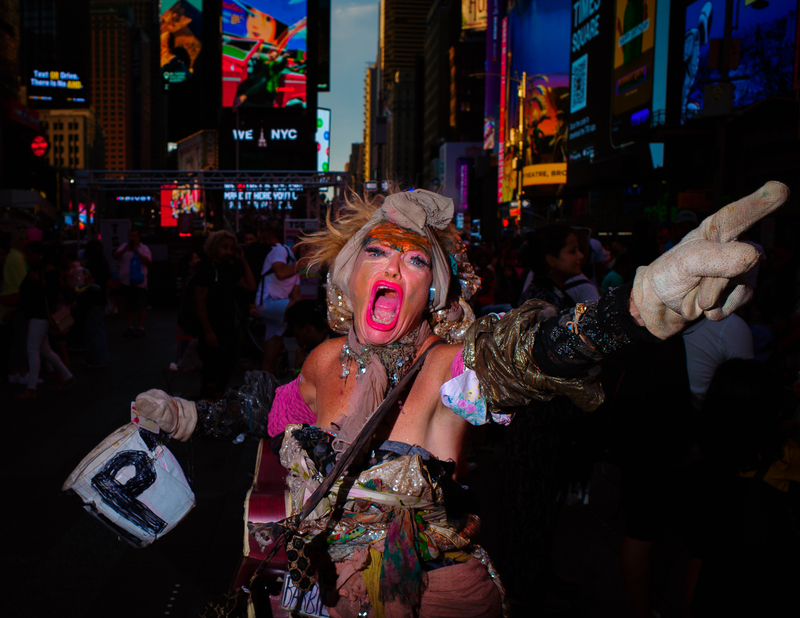 The Screaming Lady of Times Square