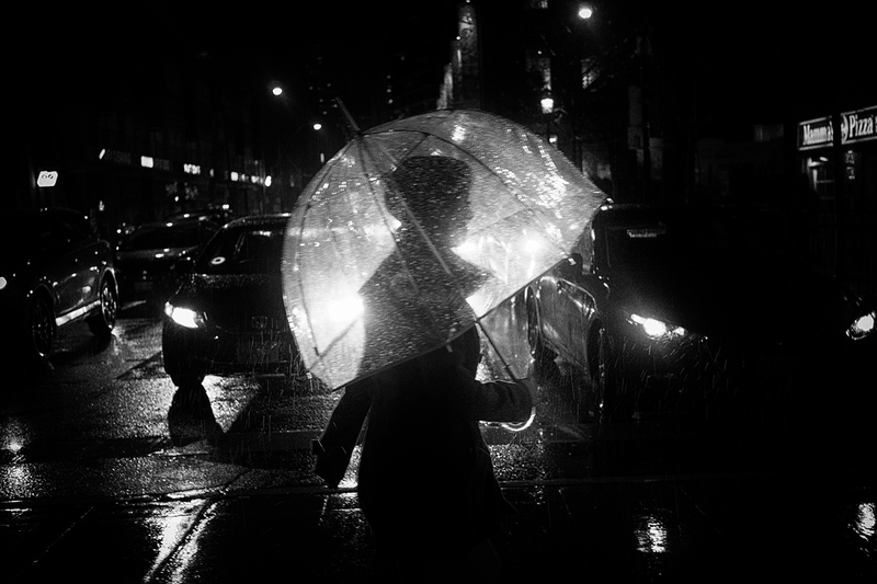 Silhouette with Umbrella