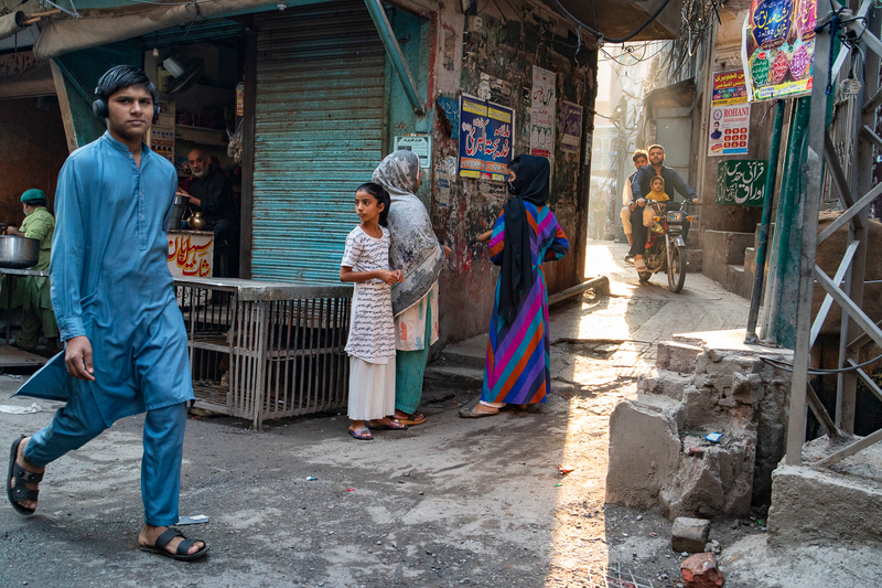 Busy Street in Lahore