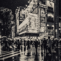 rainy tokyo