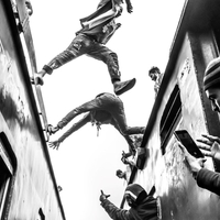 Jump between trains, Daily labour in the port, Brooklyn Bridge, After a morning to work