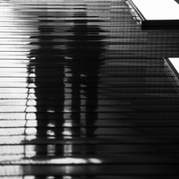 Shadow play - An elderly couple