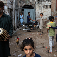 Busy alley in Lahore