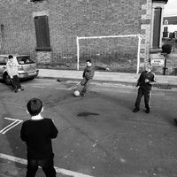 Football à Sybil Road, Liverpool (Angleterre)