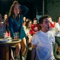 England fans watching the Euros football finals, London 2024