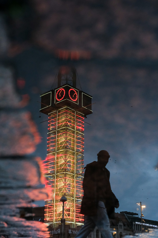 Puddle tower