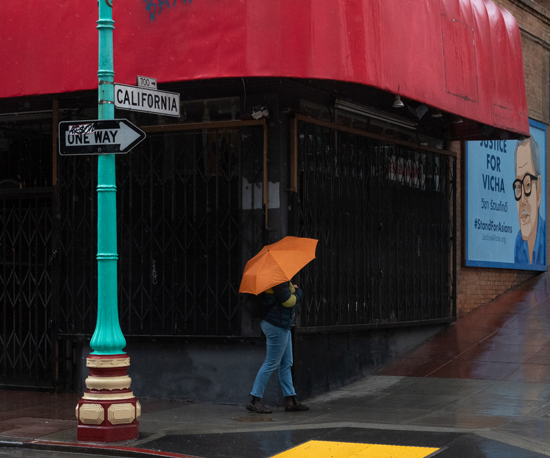 The Orange Umbrella