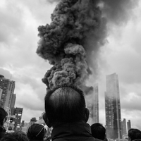 A portrait in the smoke