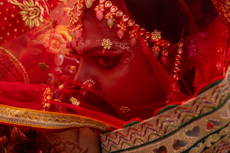 Camouflaged Hijra at Holi
