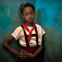 Proud Cuban Schoolgirl
