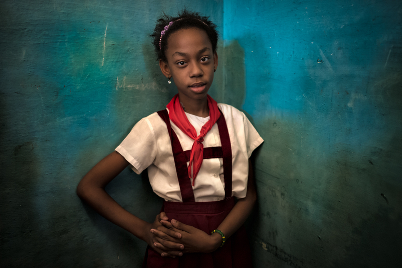 Proud Cuban Schoolgirl