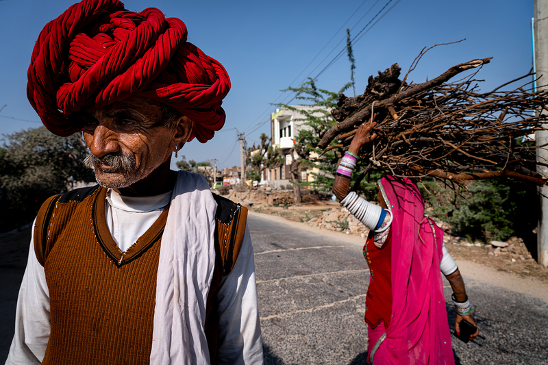Rajasthani Man in Traditional Turban