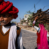 Rajasthani Man in Traditional Turban
