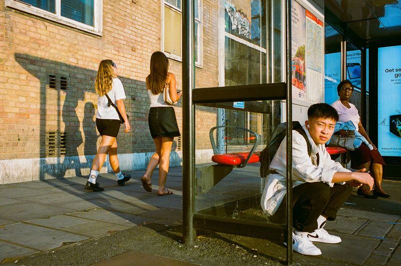 Bus Stop at Golden hour