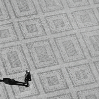 Lonely man and his shadow