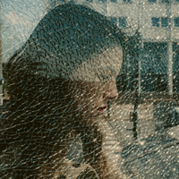 Street portrait in Double Exposure.